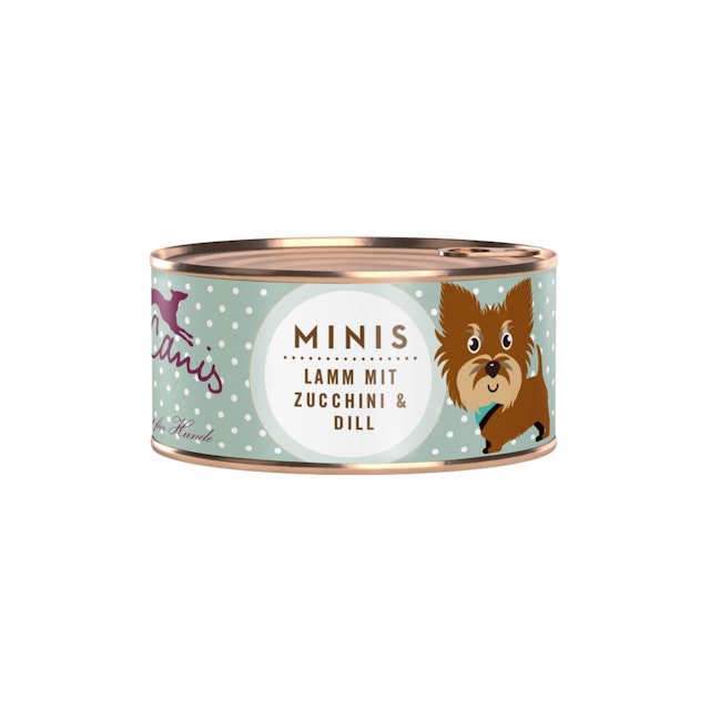 Terra Canis MINIS 100g Hundenassfutter 18 x 100 Gramm Lamm mit Zucchini & DillVorschaubild