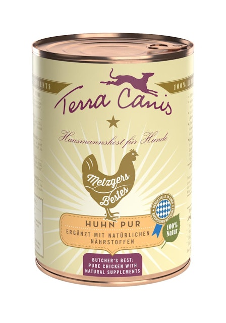 Terra Canis Metzgers Bestes 400g Dose Hundenassfutter 6 x 400 Gramm Huhn PurVorschaubild