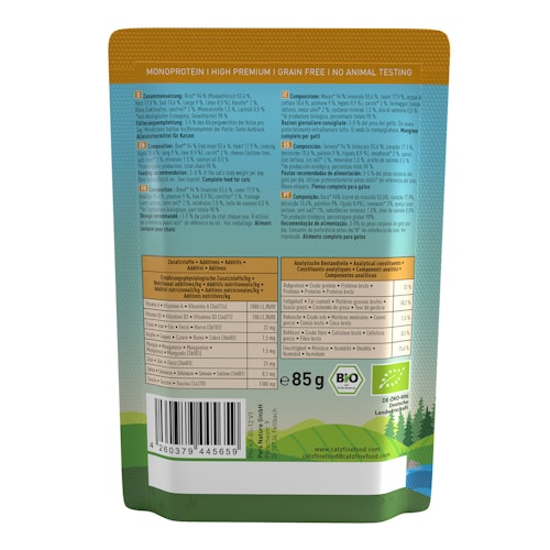 catz finefood Bio 12 x 85g Katzennassfutter