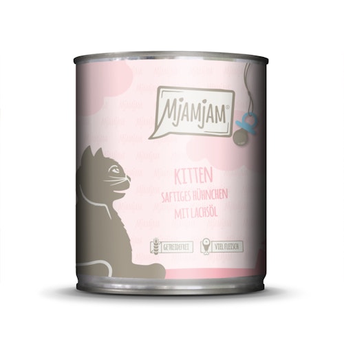 MJAMJAM Leckere Mahlzeit Kitten 800g Dose Katzennassfutter