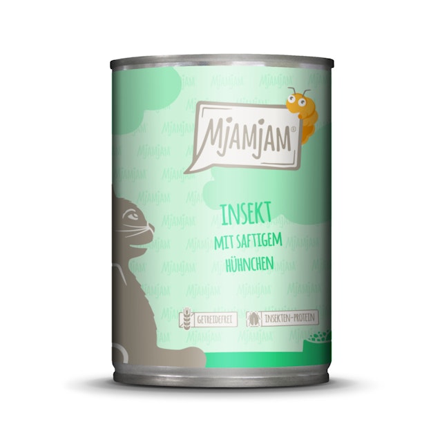 MJAMJAM Leckere Mahlzeit 400g Dose Katzennassfutter 6 x 400 Gramm Insekt mit saftigem HühnchenVorschaubild