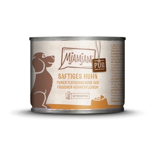 MJAMJAM Purer Fleischgenuss 200g Dose Hundenassfutter