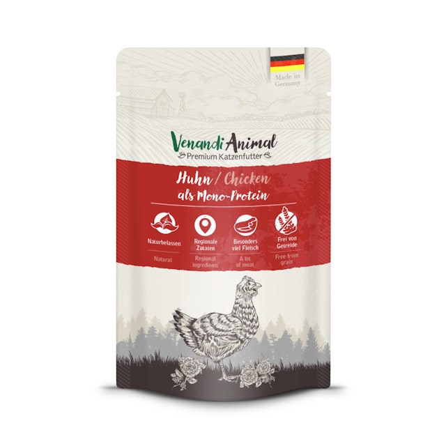 Venandi Animal Monoprotein 125g Katzennassfutter 12 x 125 Gramm HuhnVorschaubild