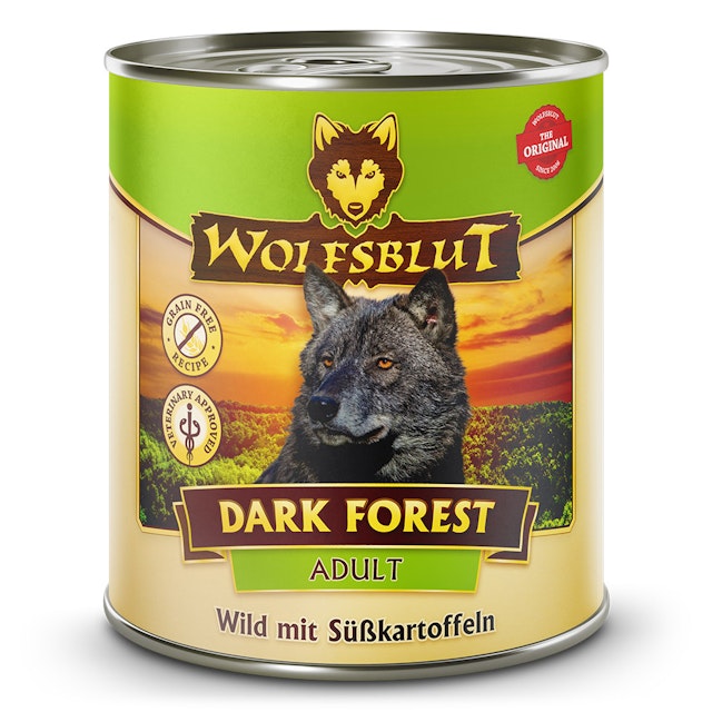 WOLFSBLUT Adult 800 Gramm Hundenassfutter 6 x 800 Gramm Dark Forest mit Wild und SüßkartoffelVorschaubild