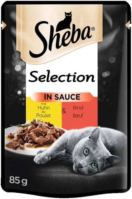 Sheba Selection in Sauce 85 Gramm Katzennassfutter 24 x 85 Gramm Huhn und Rind Vorschaubild