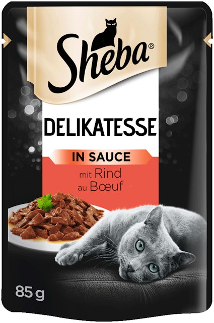 Sheba in Sauce 85 Gramm Katzennassfutter 24 x 85 Gramm mit Rind Vorschaubild