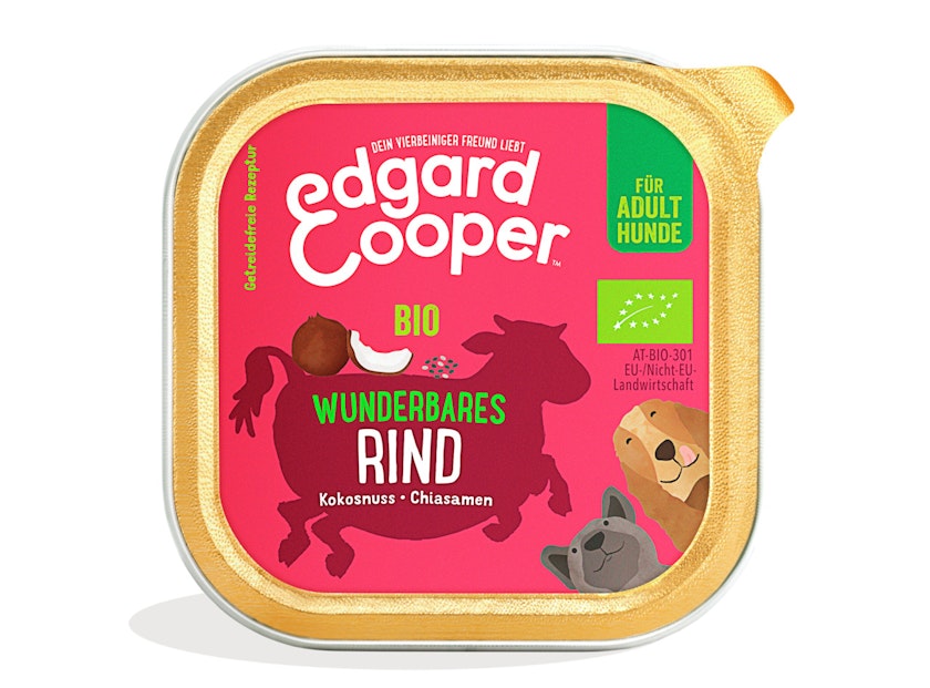 Edgard&Cooper Adult BIO 100 Gramm Hundenassfutter 17 x 100 Gramm RindVorschaubild