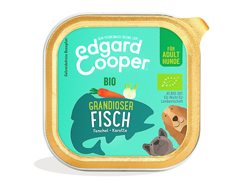 Edgard&Cooper Adult BIO 100 Gramm Hundenassfutter 17 x 100 Gramm FischVorschaubild