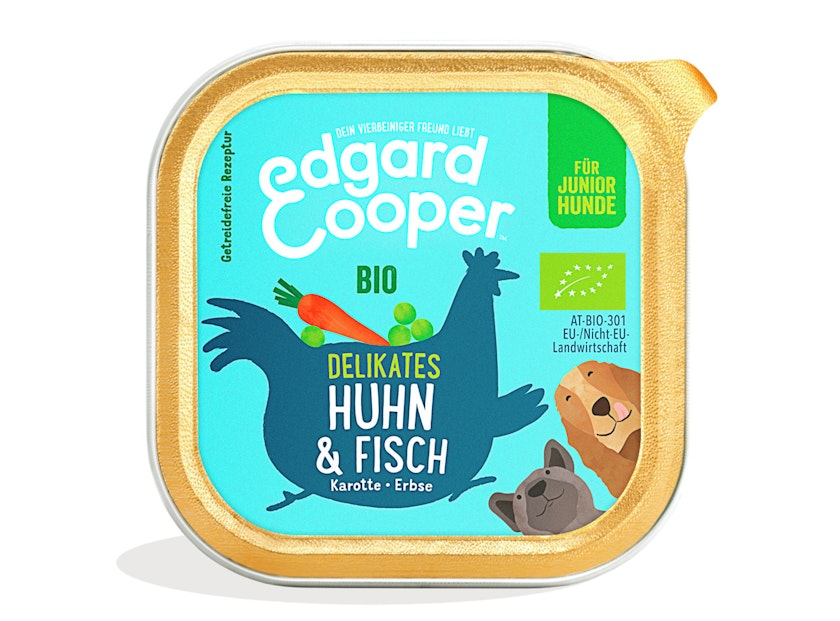 Edgard&Cooper Adult BIO 100 Gramm Hundenassfutter 17 x 100 Gramm Huhn und FischVorschaubild