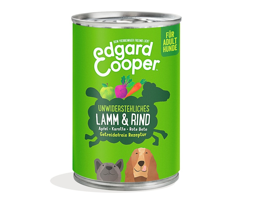 Edgard&Cooper Adult 400 Gramm Hundenassfutter 6 x 400 Gramm Lamm und RindVorschaubild