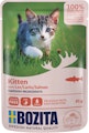 Bozita Kitten Häppchen in Soße 85g Katzennassfutter 12 x 85 Gramm LachsVorschaubild