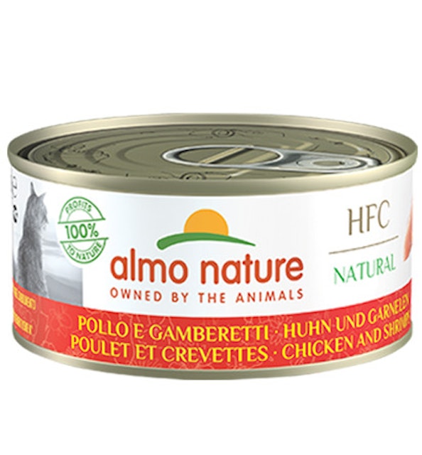 Almo Nature HFC Natural 150g Dose Katzennassfutter 24 x 150 Gramm Thunfisch, Huhn und KäseVorschaubild