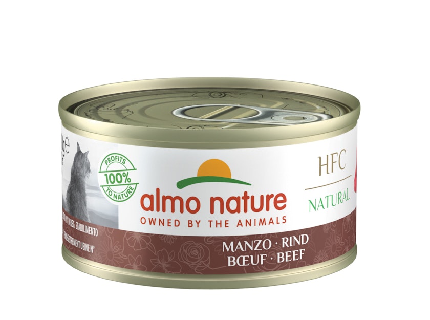 Almo Nature HFC Natural 70g Dose Katzennassfutter 24 x 70 Gramm RindVorschaubild