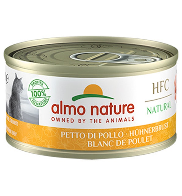 Almo Nature HFC Natural 70g Dose Katzennassfutter 24 x 70 Gramm HühnerbrustVorschaubild