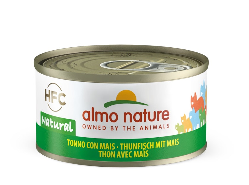 Almo Nature HFC Natural 70g Dose Katzennassfutter 24 x 70 Gramm Thunfisch & MaisVorschaubild