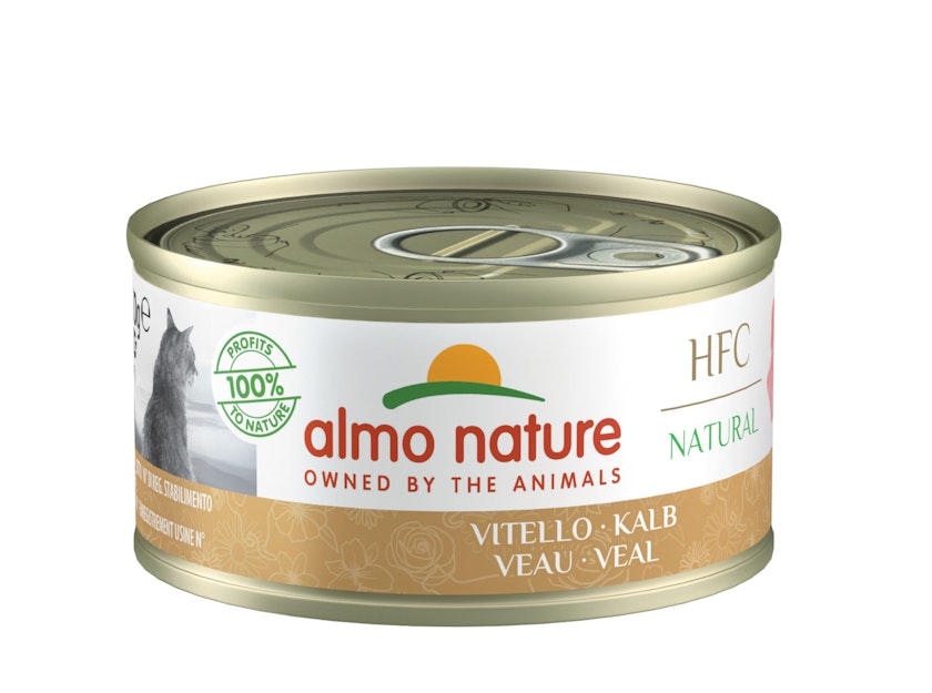 Almo Nature HFC Natural 70g Dose Katzennassfutter 24 x 70 Gramm KalbVorschaubild