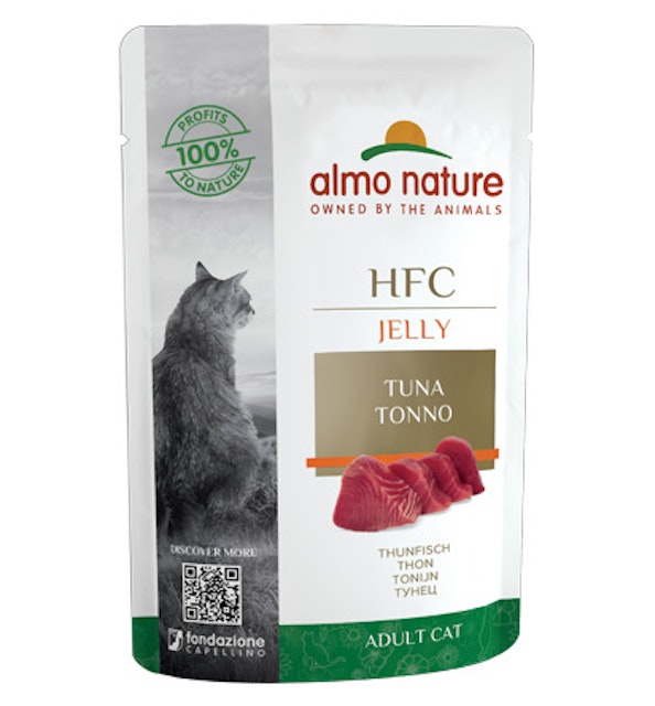 Almo Nature HFC Jelly 55g Beutel Katzennassfutter 24 x 55 Gramm ThunfischVorschaubild