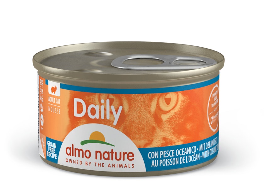 Almo Nature Daily Menu 85g Dose Katzennassfutter 24 x 85 Gramm Mousse OzeanfischVorschaubild