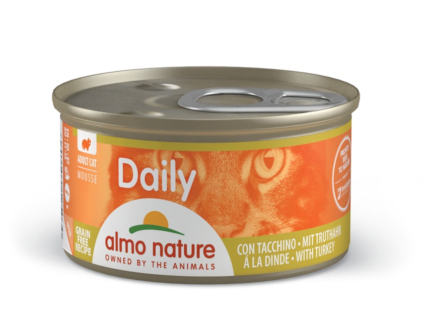 Almo Nature Daily Menu 85g Dose Katzennassfutter 24 x 85 Gramm Mousse PuteVorschaubild