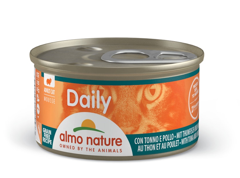 Almo Nature Daily Menu 85g Dose Katzennassfutter 24 x 85 Gramm Mousse Thunfisch & HuhnVorschaubild