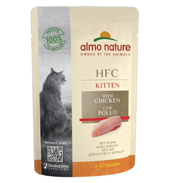 Almo Nature HFC Kitten mit Huhn 55g Katzennassfutter 24 x 55 Gramm HuhnVorschaubild