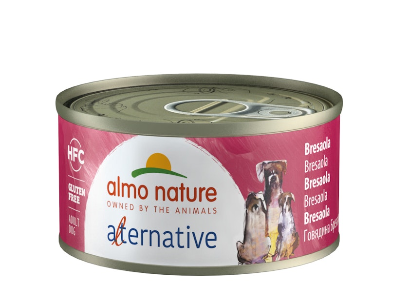 Almo Nature HFC Alternative 70g Dose Hundenassfutter 24 x 70 Gramm BresaolaVorschaubild