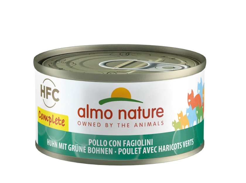 Almo Nature HFC Complete 70g Dose Katzennassfutter 24 x 70 Gramm Huhn mit grünen BohnenVorschaubild