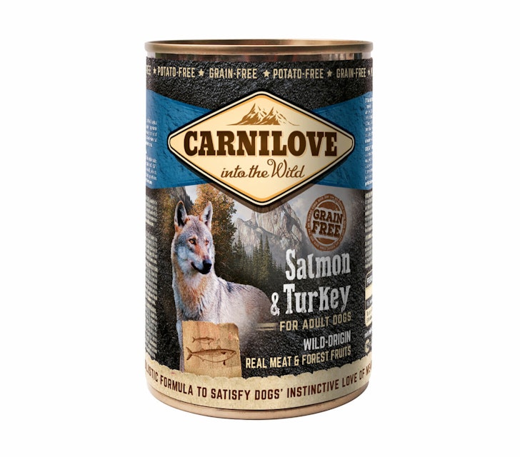 CARNILOVE 400 Gramm Hundenassfutter 6 x 400 Gramm Adult Salmon & TurkeyVorschaubild