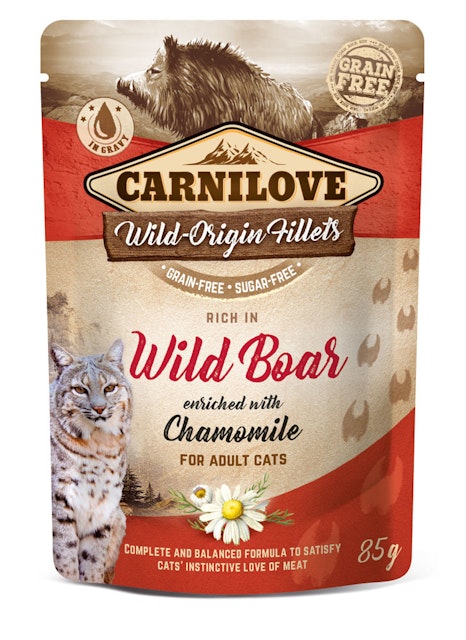 CARNILOVE 85 Gramm Katzennassfutter 24 x 85 Gramm Wild Boar enriched & ChamomileVorschaubild