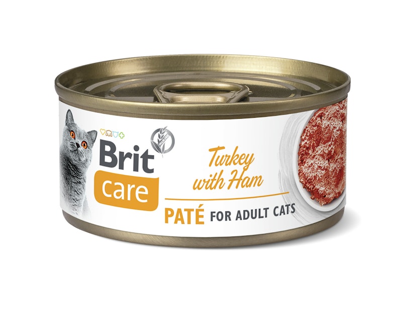 Brit Care Paté 70 Gramm Katzennassfutter 24 x 70 Gramm Turkey with HamVorschaubild