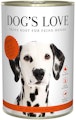 Dog's Love Classic 400g Dose Hundenassfutter 6 x 400 Gramm Rind mit Apfel, Spinat & ZucchiniVorschaubild