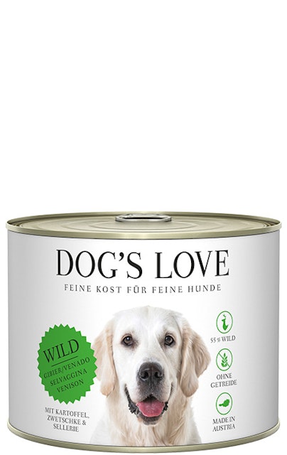 Dog's Love Classic 200g Dose Hundenassfutter 6 x 200 Gramm Wild mit Kartoffel, Zwetschke & SellerieVorschaubild