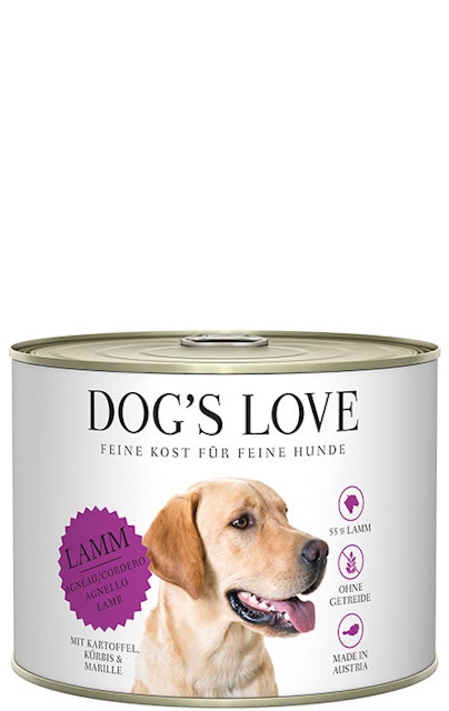 Dog's Love Classic 200g Dose Hundenassfutter 6 x 200 Gramm Lamm mit Kartoffel, Kürbis & MarilleVorschaubild