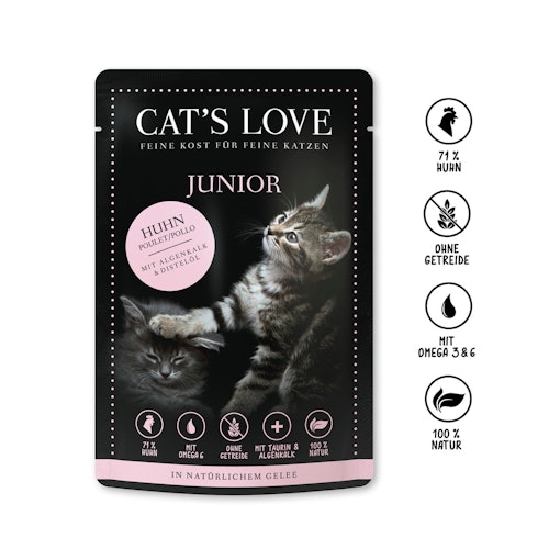 Cat's Love Junior 85g Beutel Katzennassfutter