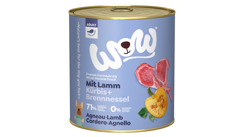 WOW Adult 800g Dose Hundenassfutter 6 x 800 Gramm Lamm mit KürbisVorschaubild