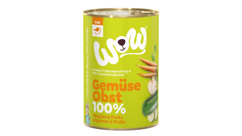 WOW 400g Dose Hundenassfutter 6 x 400 Gramm 100 % Gemüse & Obst Vorschaubild