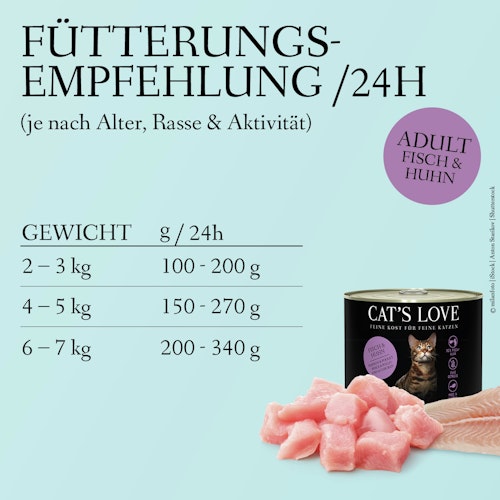 Cat's Love Adult Mix 200g Dose Katzennassfutter