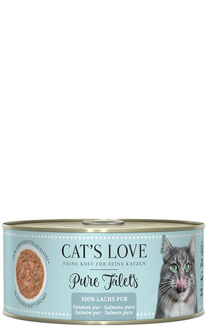 Cat's Love Pure Filets 100g Dose Katzennassfutter 6 x 100 Gramm LachsVorschaubild