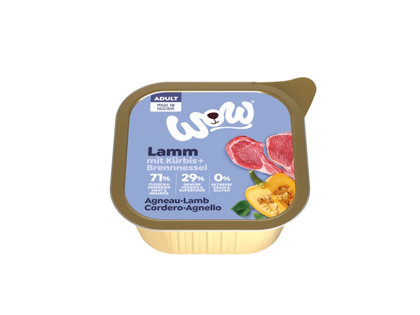 WOW Adult 150g Hundenassfutter 11 x 150 Gramm Lamm mit KürbisVorschaubild