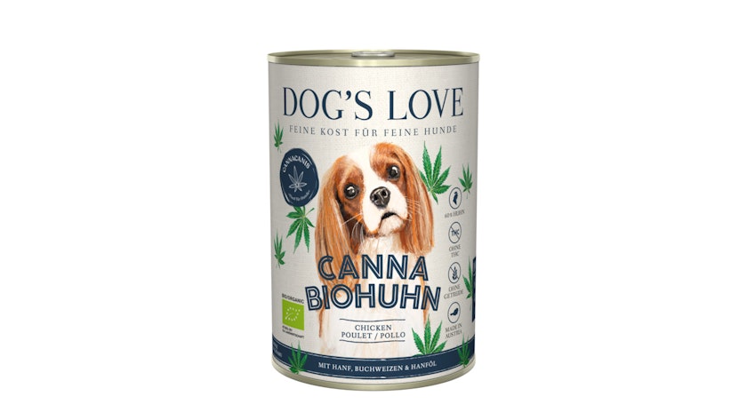 Dog's Love Canna Bio Hundenassfutter 6 x 400 Gramm Bio Huhn mit Hanf, Buchweizen & HanfölVorschaubild