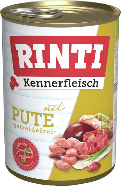 RINTI Kennerfleisch 400g Dose Hundenassfutter 48 x 400 Gramm PuteVorschaubild