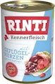 RINTI Kennerfleisch 400g Dose Hundenassfutter 48 x 400 Gramm GeflügelherzenVorschaubild