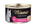 Miamor Feine Filets in Jelly 100g Dose Katzennassfutter Sparpaket 48 x 100 Gramm Huhn & ReisVorschaubild