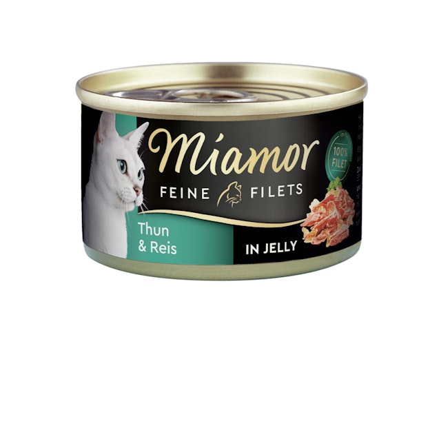 Miamor Feine Filets in Jelly 100g Dose Katzennassfutter Sparpaket 48 x 100 Gramm Thunfisch & Reis Vorschaubild
