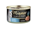 Miamor Feine Filets in Jelly 100g Dose Katzennassfutter Sparpaket 48 x 100 Gramm Thunfisch & ShrimpsVorschaubild