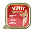 RINTI Gold Mini 100g Schale Hundenassfutter Sparpaket 32 x 100 Gramm Rind & PerlhuhnVorschaubild