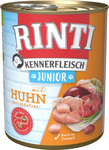 RINTI Kennerfleisch Junior 800g Dose Hundenassfutter