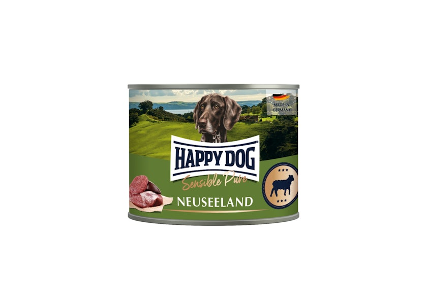 HAPPY DOG Sensible Pure 200g Hundenassfutter Sparpaket 12 x 200 Gramm Neuseeland Lamm PurVorschaubild