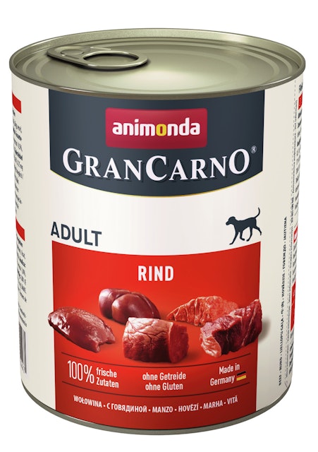 animonda Gran Carno Adult 800g Dose Hundenassfutter Sparpaket 12 x 800 Gramm RindVorschaubild