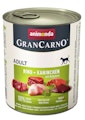 animonda Gran Carno Adult 800g Dose Hundenassfutter Sparpaket 12 x 800 Gramm Rind + Kaninchen mit KräuternVorschaubild